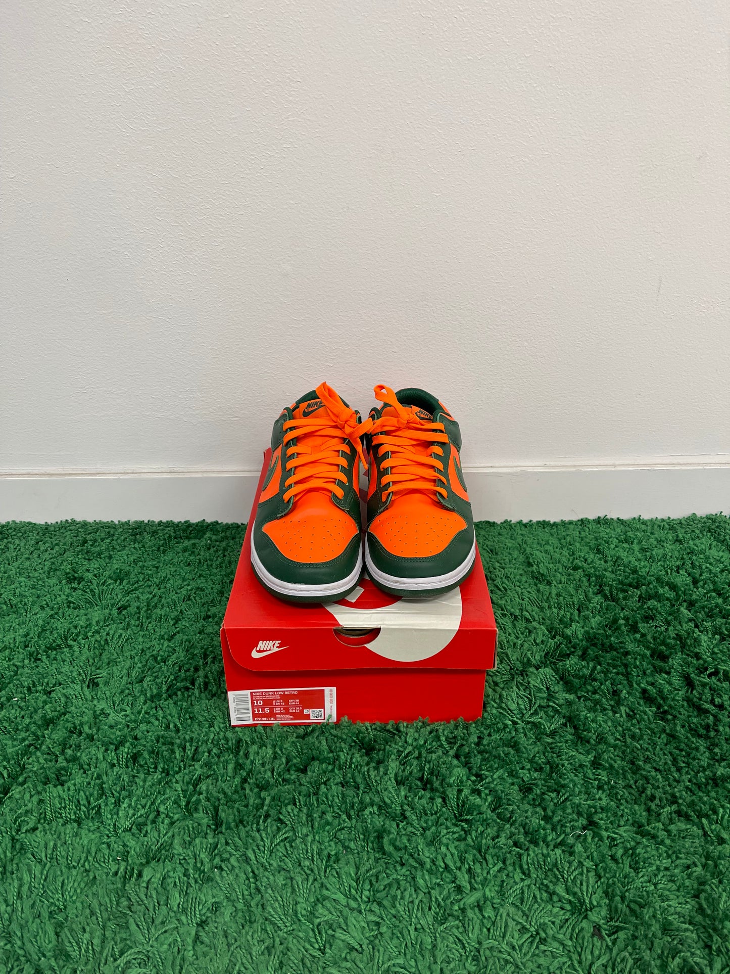 Used Nike Dunk Low Miami Hurricanes (Men’s)