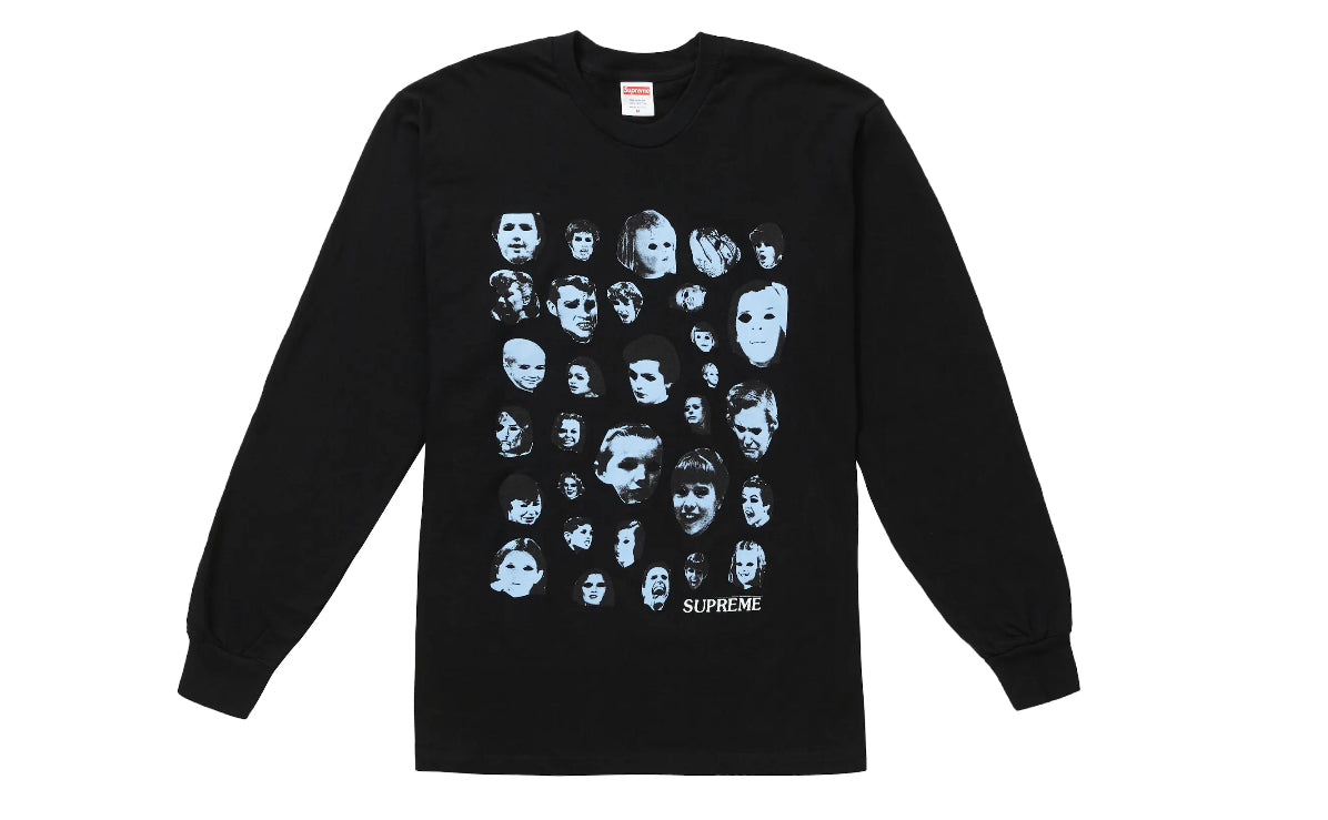 Supreme Faces L/S Tee Black
