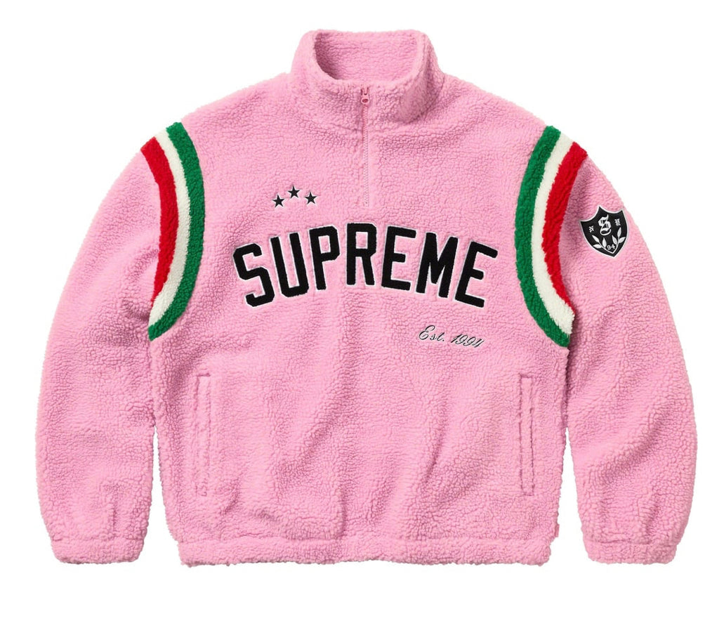 Supreme Arc Half Zip Fleece Pullover Pink – TG Sneaks LLC