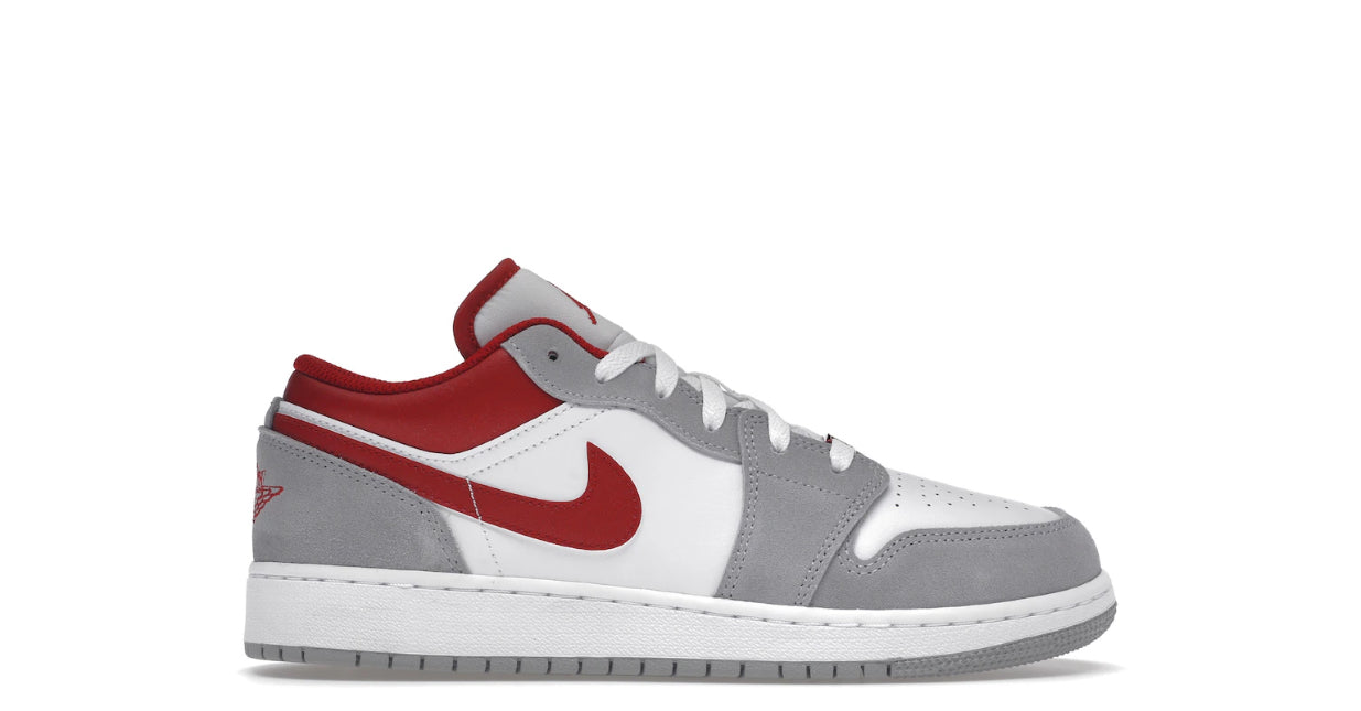 Jordan 1 Low SE Smoke Grey Gym Red (Youth)