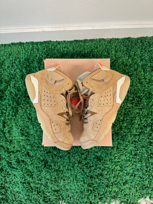 USED Jordan 6 Retro Travis Scott British Khaki (PS)