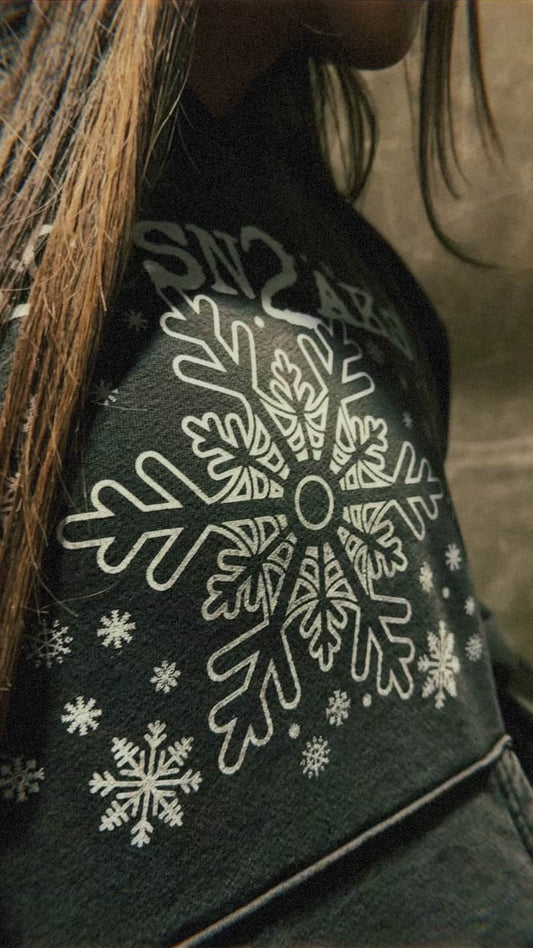 TG Sneaks OG Snowflake Hoodie Black Washed