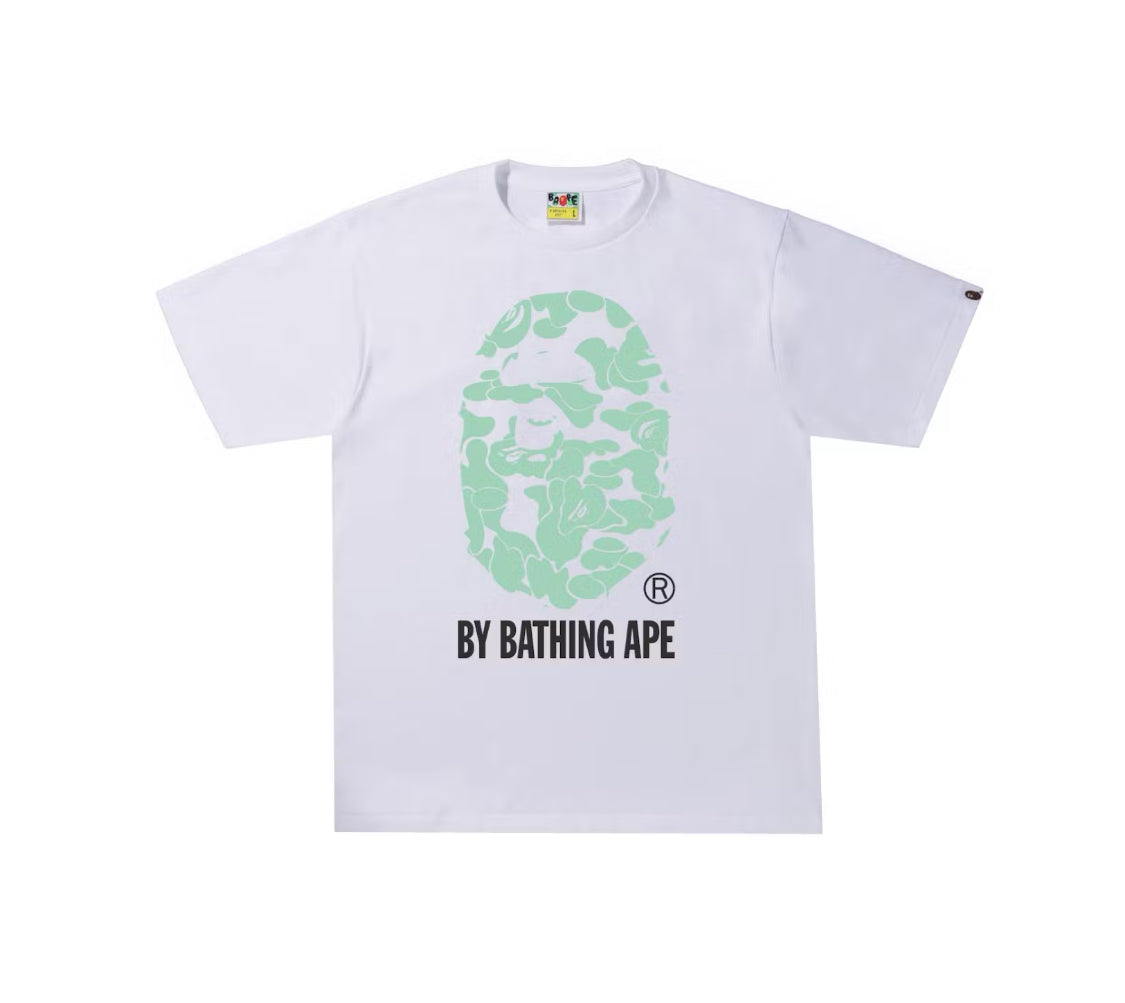 Bape Text Code Camo By Bathing Ape Tee White