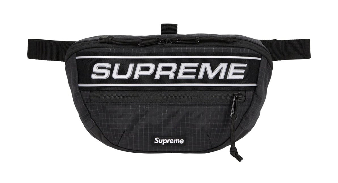 Supreme Logo Waist Bag Black – TG Sneaks LLC
