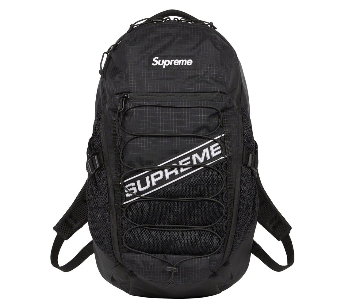 Supreme Logo Backpack Black