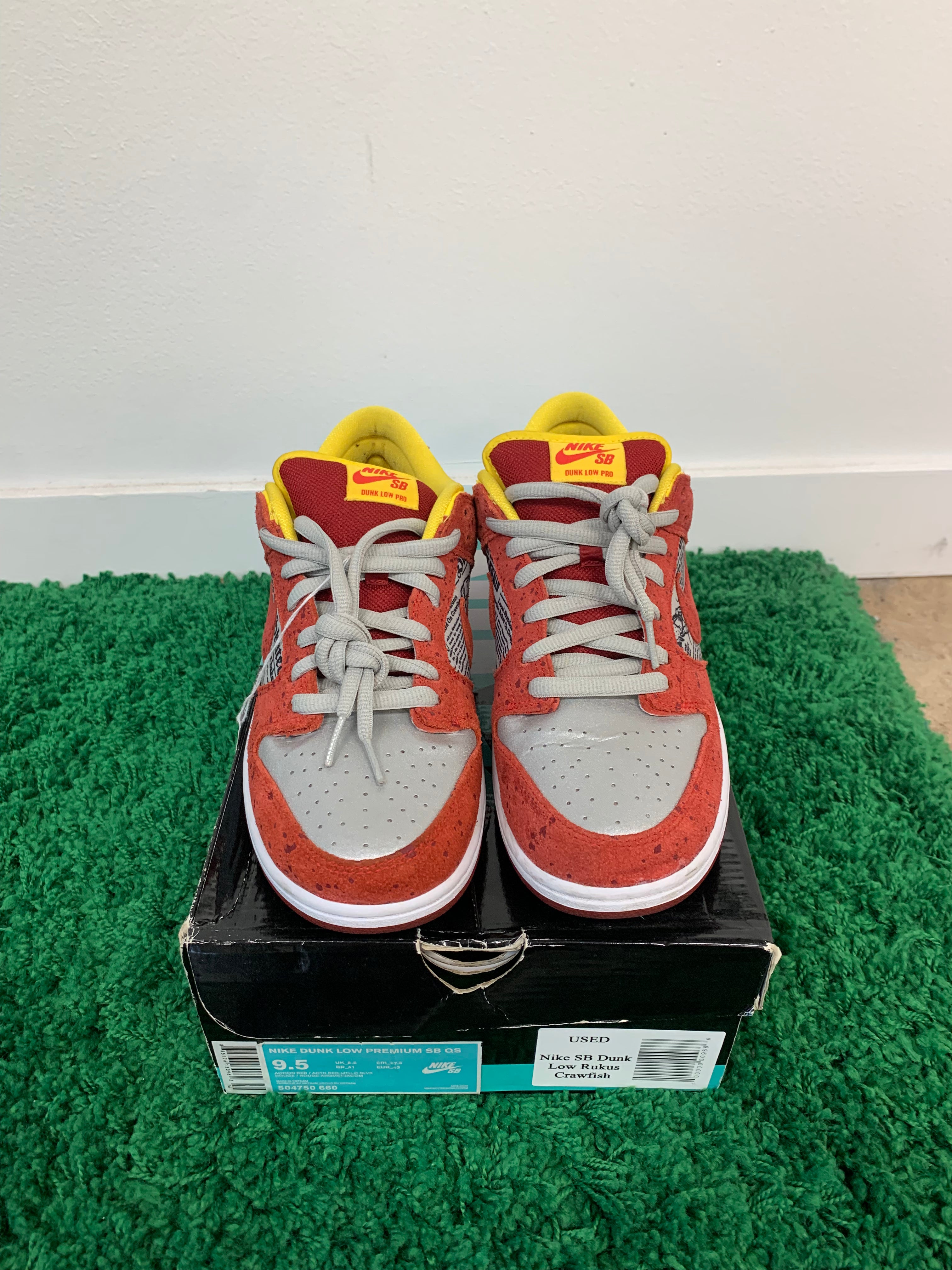 USED Nike SB Dunk Low Rukus Crawfish (Men