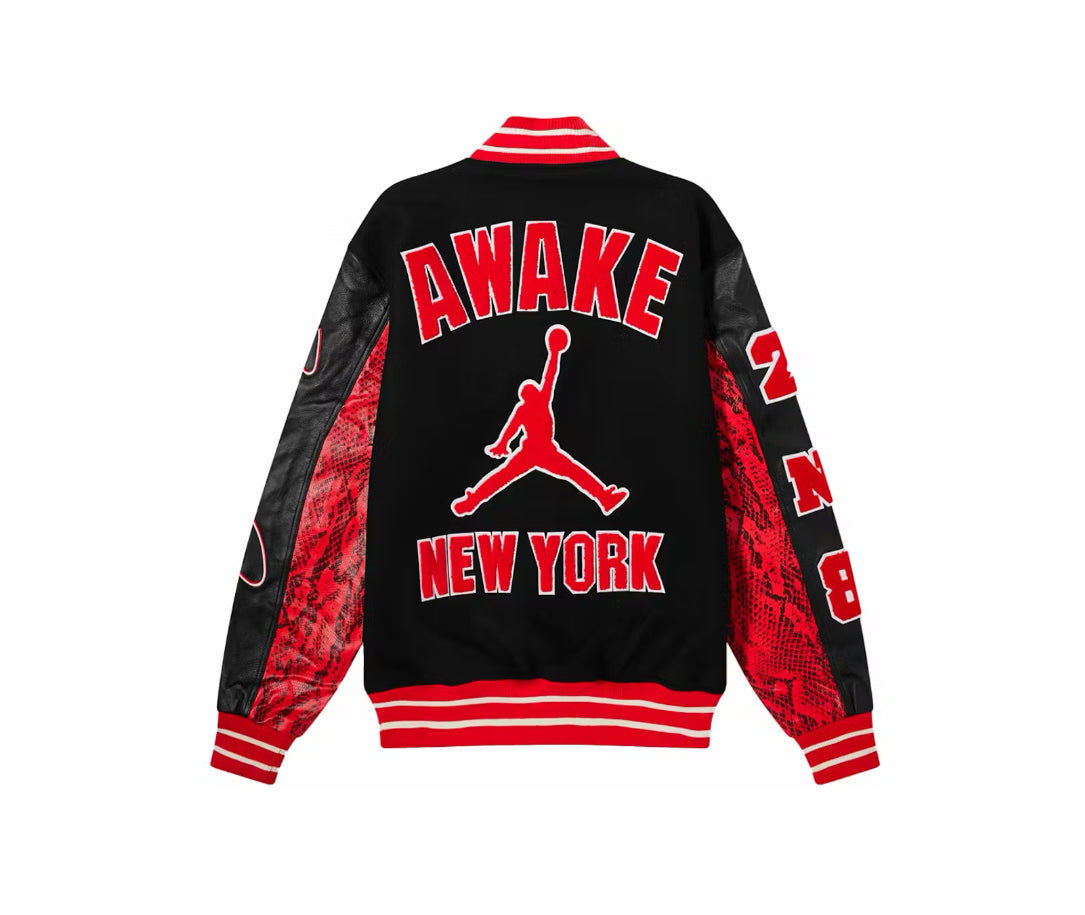 Jordan x Awake NY Varsity Jacket University Red/Black (Under Retail)