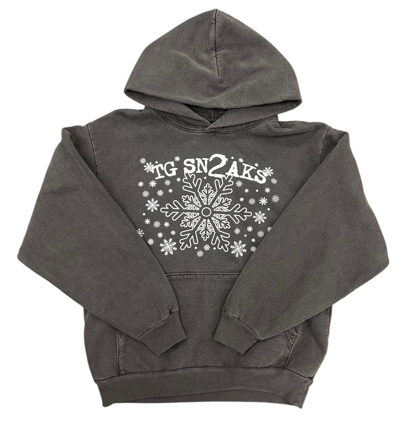 TG Sneaks OG Snowflake Hoodie Black Washed