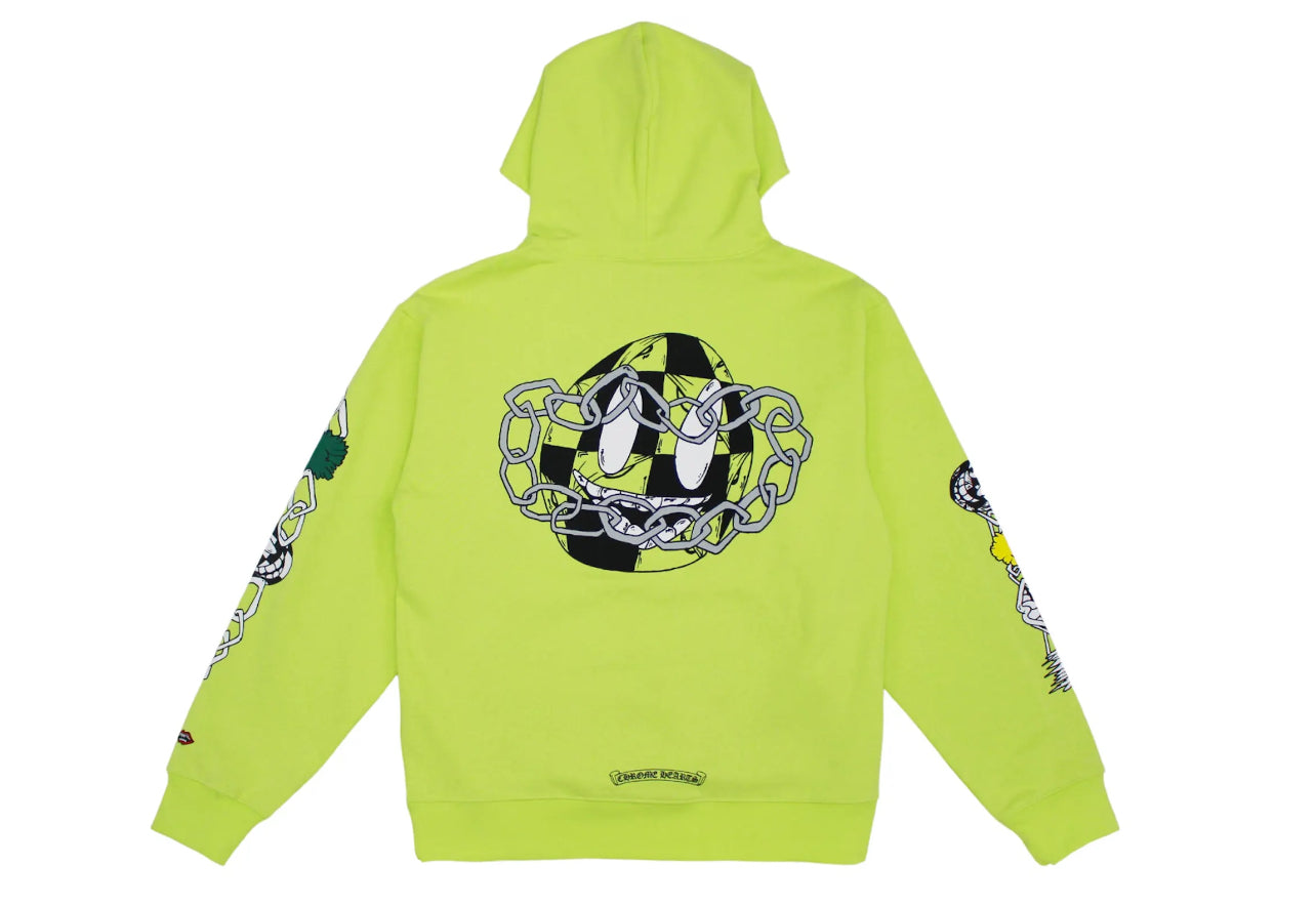 Chrome Hearts Matty Boy Link Hoodie Lime Green