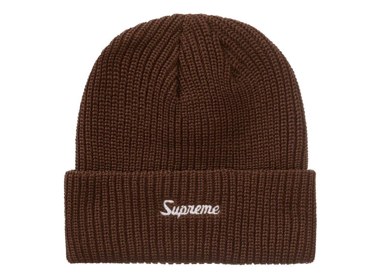 Supreme Loose Gauge Beanie Brown