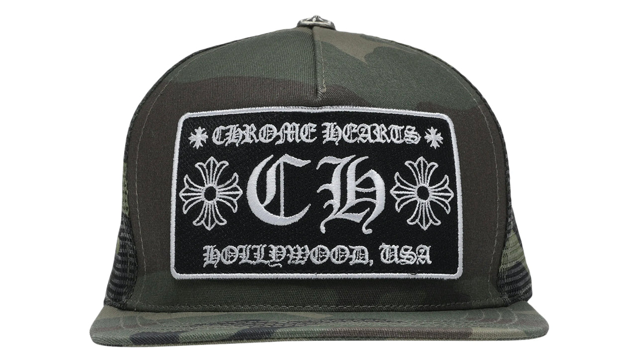 Chrome Hearts CH Hollywood Trucker Hat Camo