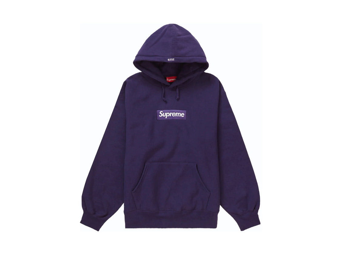 Supreme Box Logo Hoodie Dark Purple