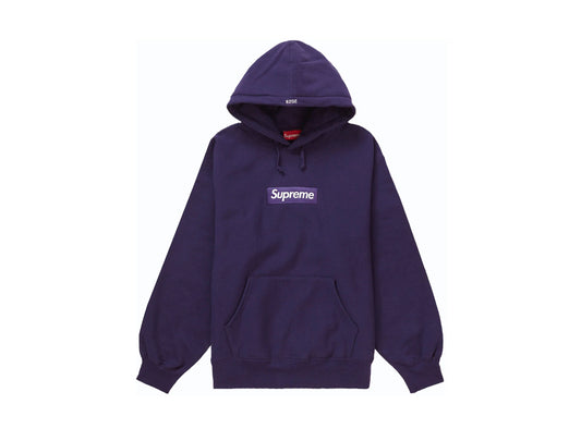 Supreme Box Logo Hoodie Dark Purple