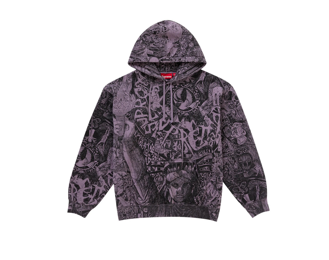 Supreme Liberty Hooded Sweatshirt Dusty Olive – TG Sneaks LLC