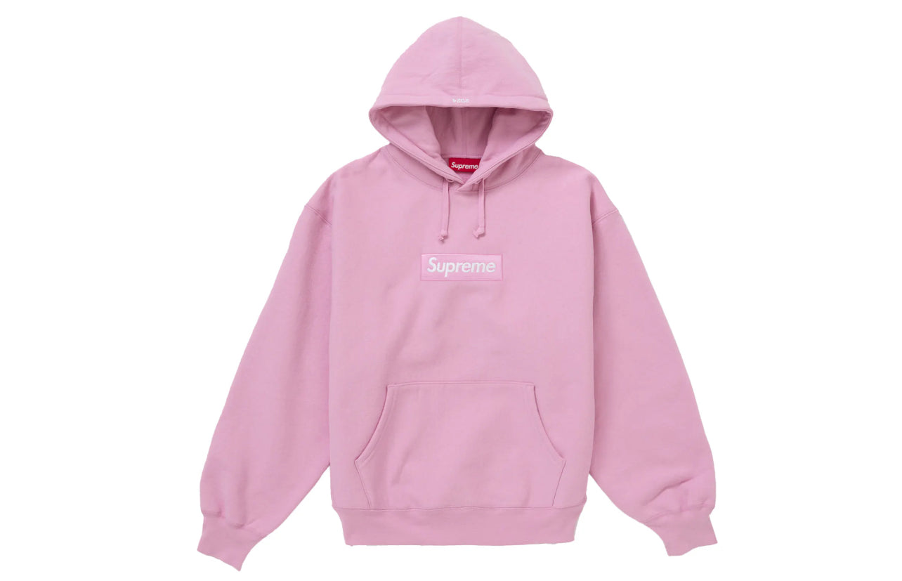 Supreme Box Logo Hooded Sweatshirt Pink FW24