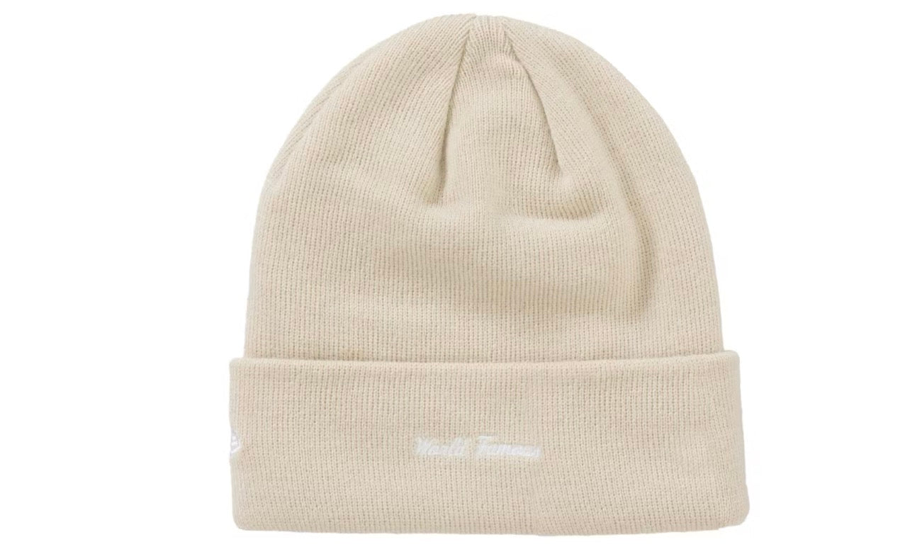 Supreme New Era Box Logo Beanie Stone