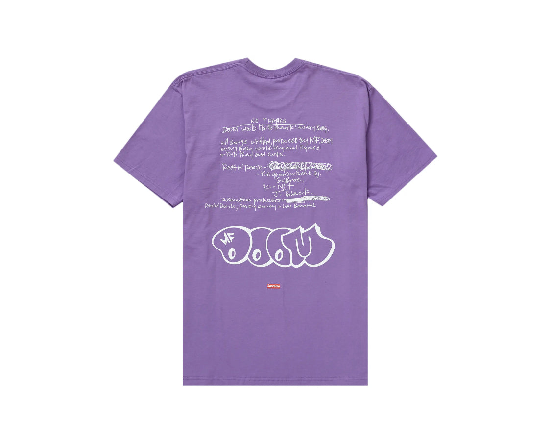 Supreme MF DOOM Tee Dusty Purple