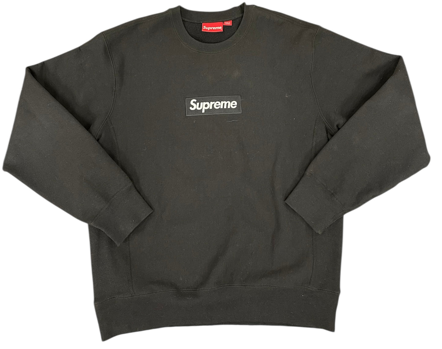 Used Supreme Box Logo Crewnack FW18 Black