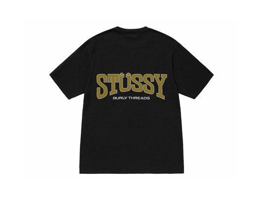 Stussy Burly Threads Pigment Dyed Tee Black