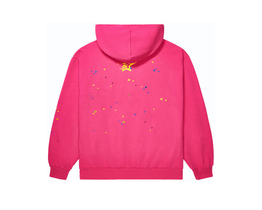 Sp5der P*NK V2 Hoodie Pink