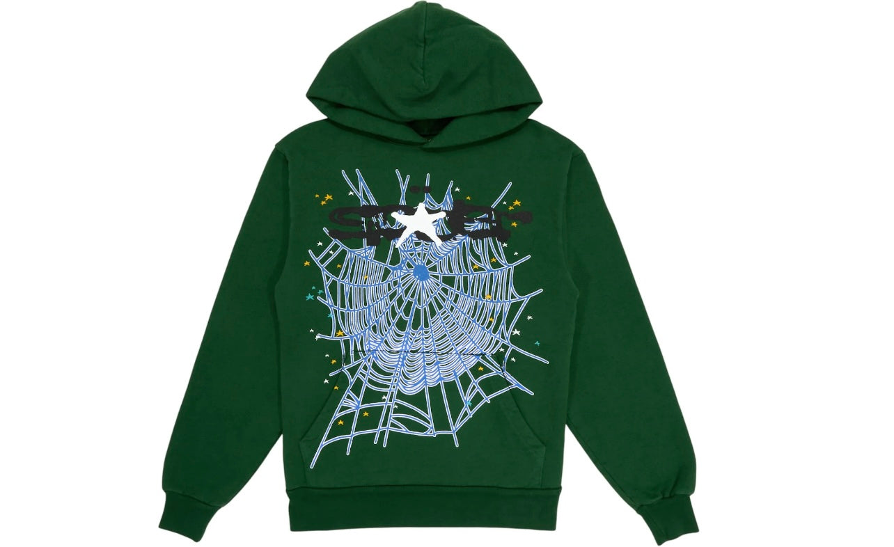 Sp5der Web Hoodie Hunter Green