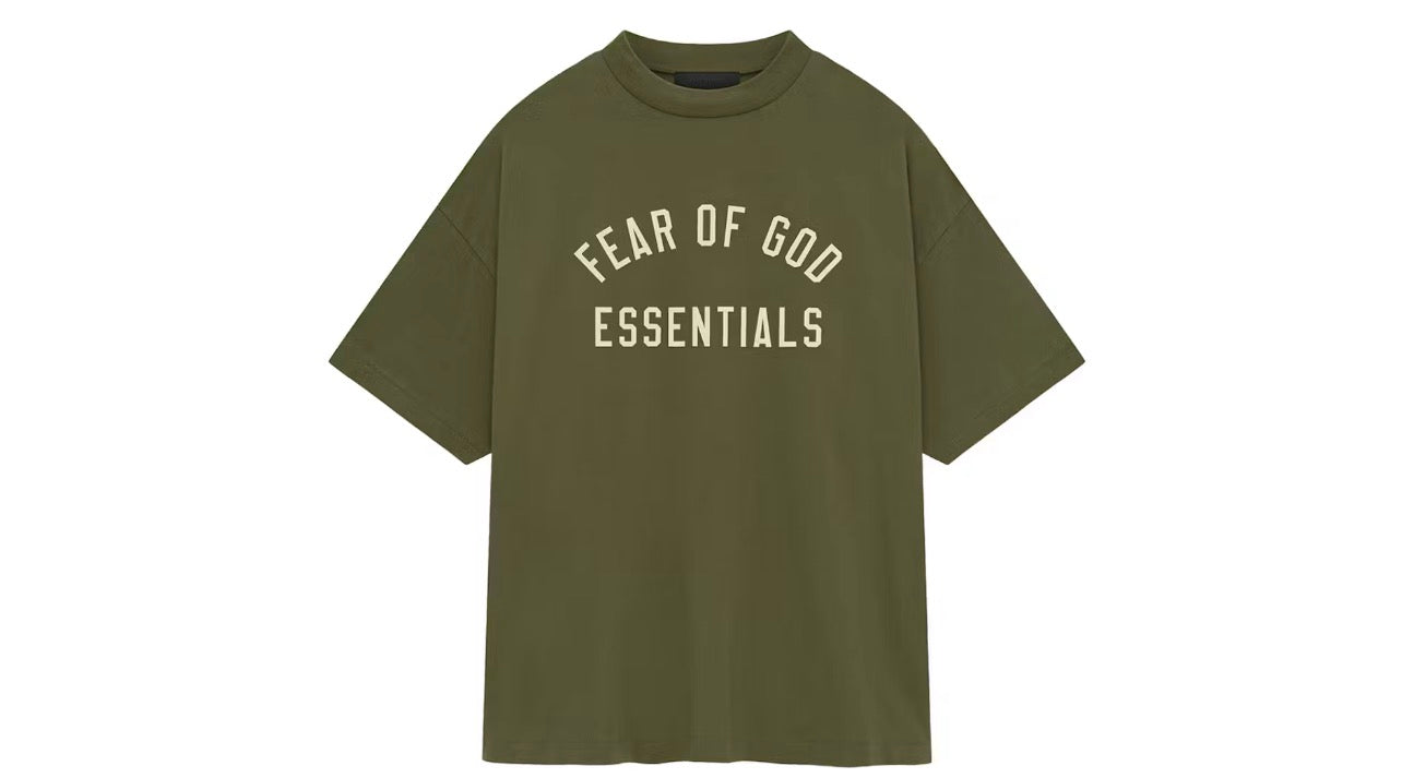 Fear of God Essentials Jersey Crewneck Tee Military