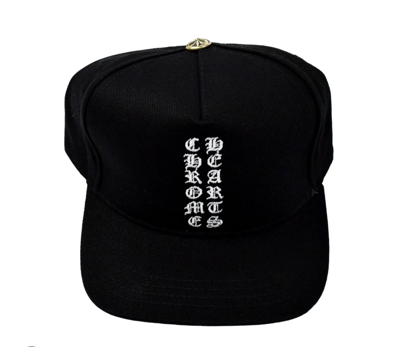 Chrome Hearts Black Vertical Logo Hat