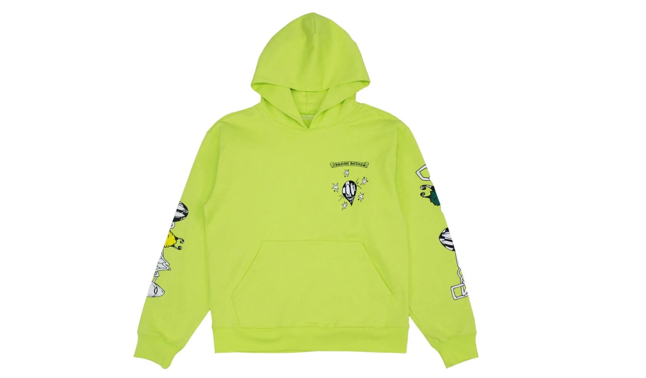 Chrome Hearts Matty Boy Link Hoodie Lime Green