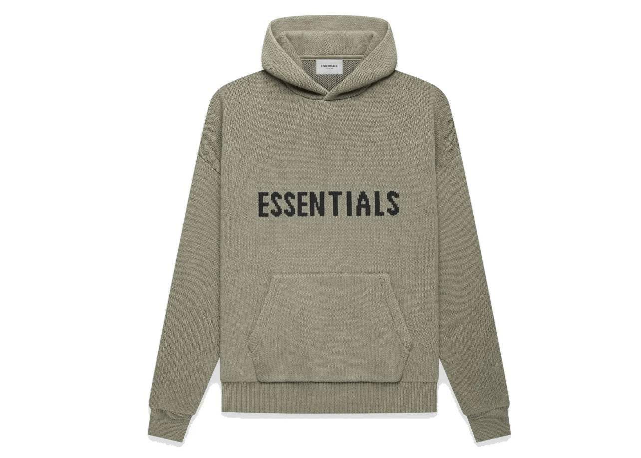 Fear of God Essentials Knit Pullover Hoodie Pistachio