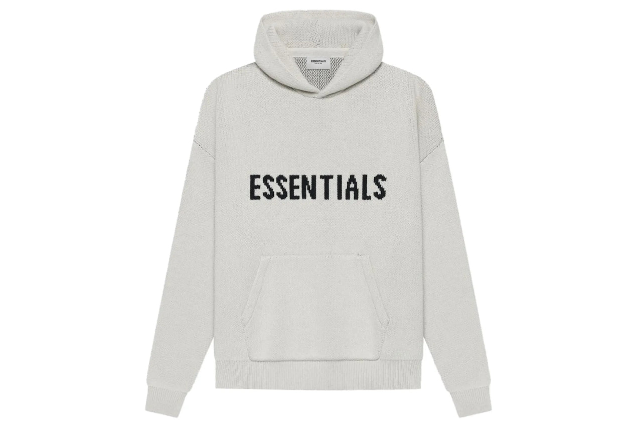 Fear of God Essentials Knit Pullover Hoodie Oatmeal