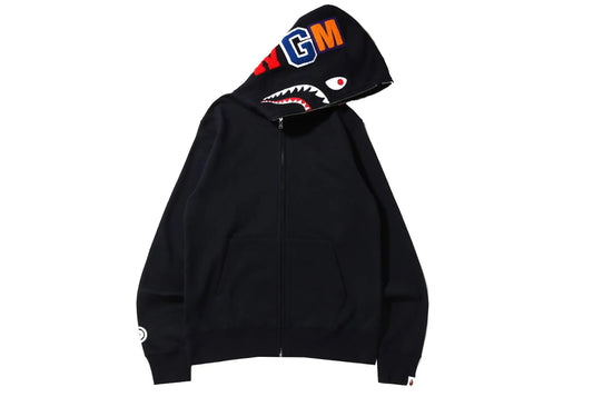 Bape Shark Full Zip Hoodie SS22 Black