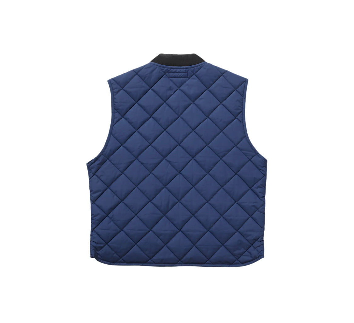 Supreme Pins Quilted Work Vest Navy