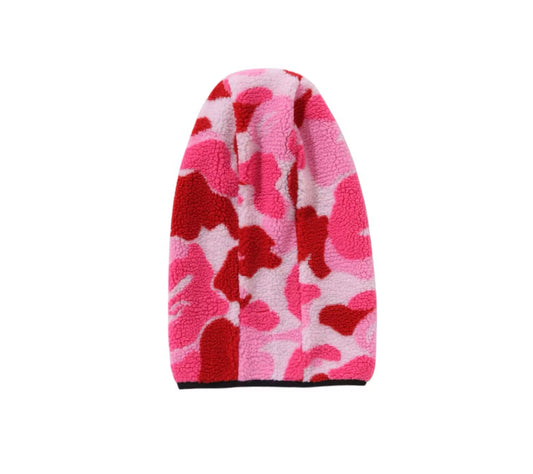 Bape ABC Camo Boa Fleece Balaclava Pink