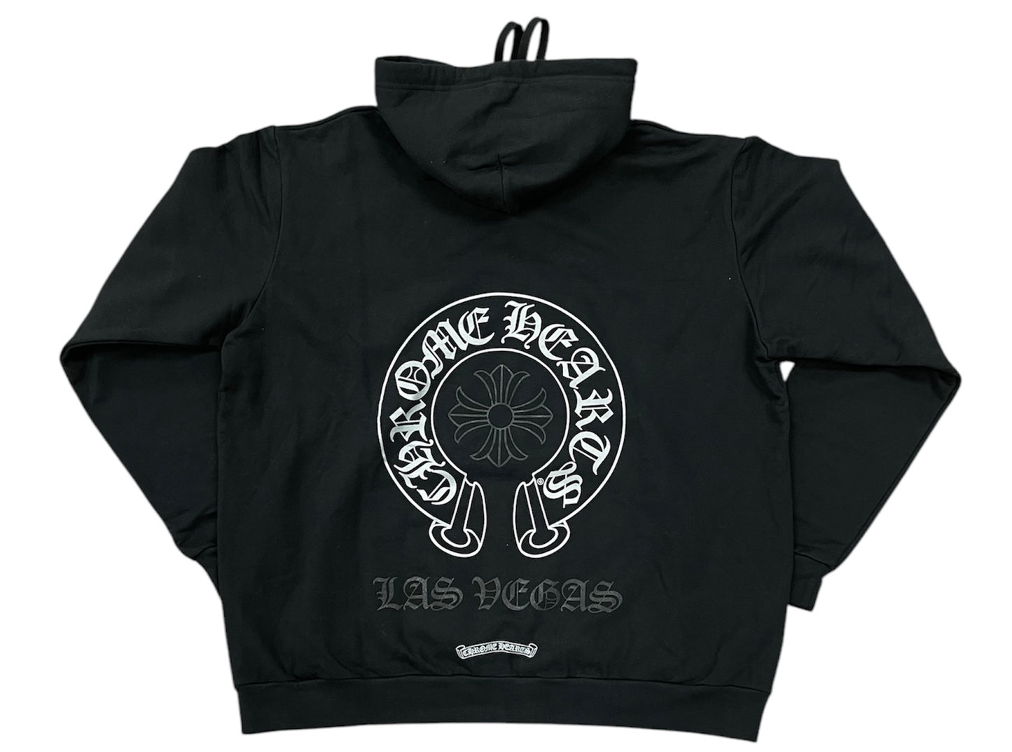 Chrome Hearts Silver Horse Shoe Pullover Hoodie Black