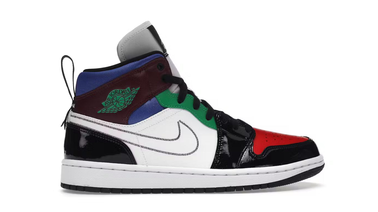 Jordan 1 Mid SE Black White Multi-Color (Women’s)