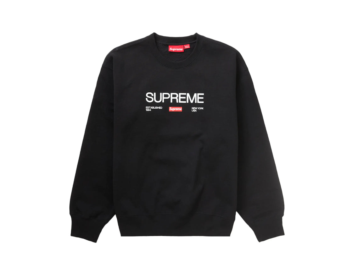 Supreme Established Crewneck Black