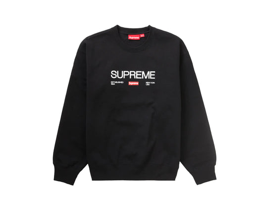 Supreme Established Crewneck Black