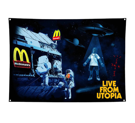 Travis Scott x McDonald’s Live From Utopia Flag Multi