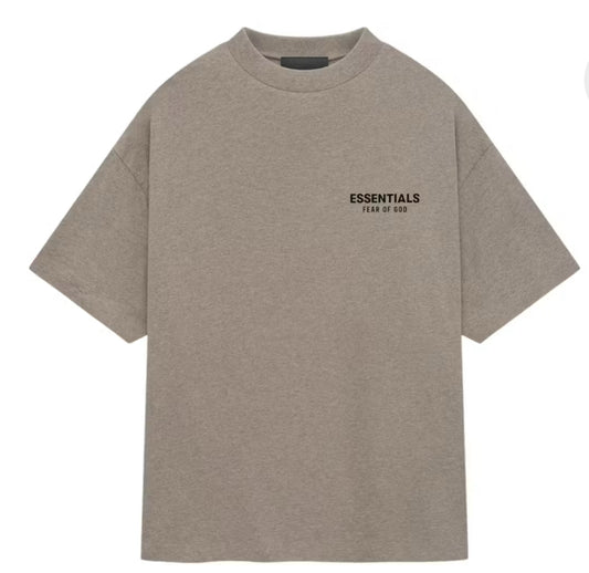 Fear Of God Essentials Jersey Crewneck Tee Heather Grey