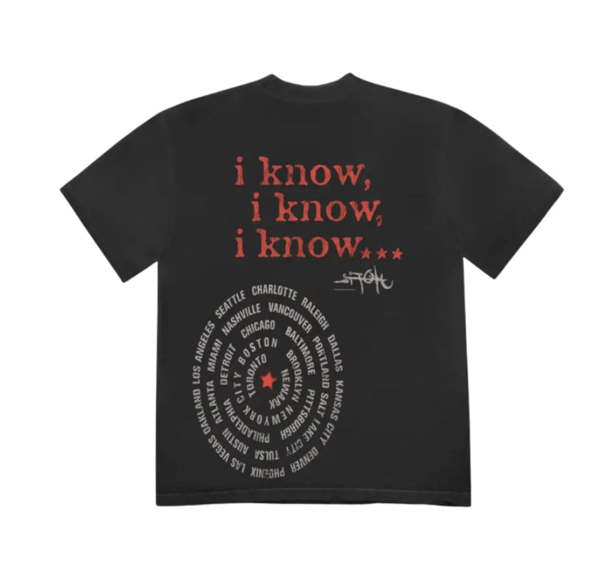 Travis Scott Face T-Shirt Black