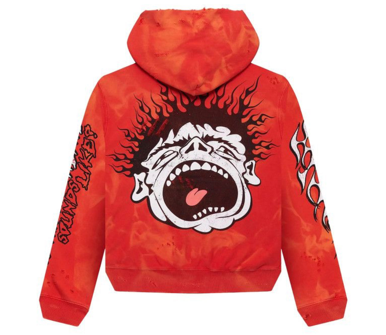 Hellstar Records Pullover Hoodie Lava