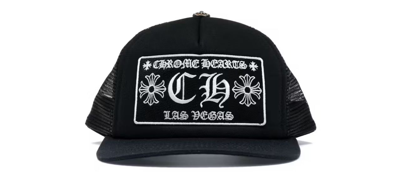 Chrome Hearts CH Las Vegas Trucker Hat Black