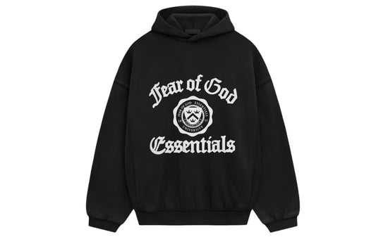 Fear of God Essentials Heavy Fleece Vintage Shrunken Hoodie Black