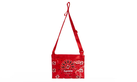 Supreme Bandana Tarp Side Bag Red