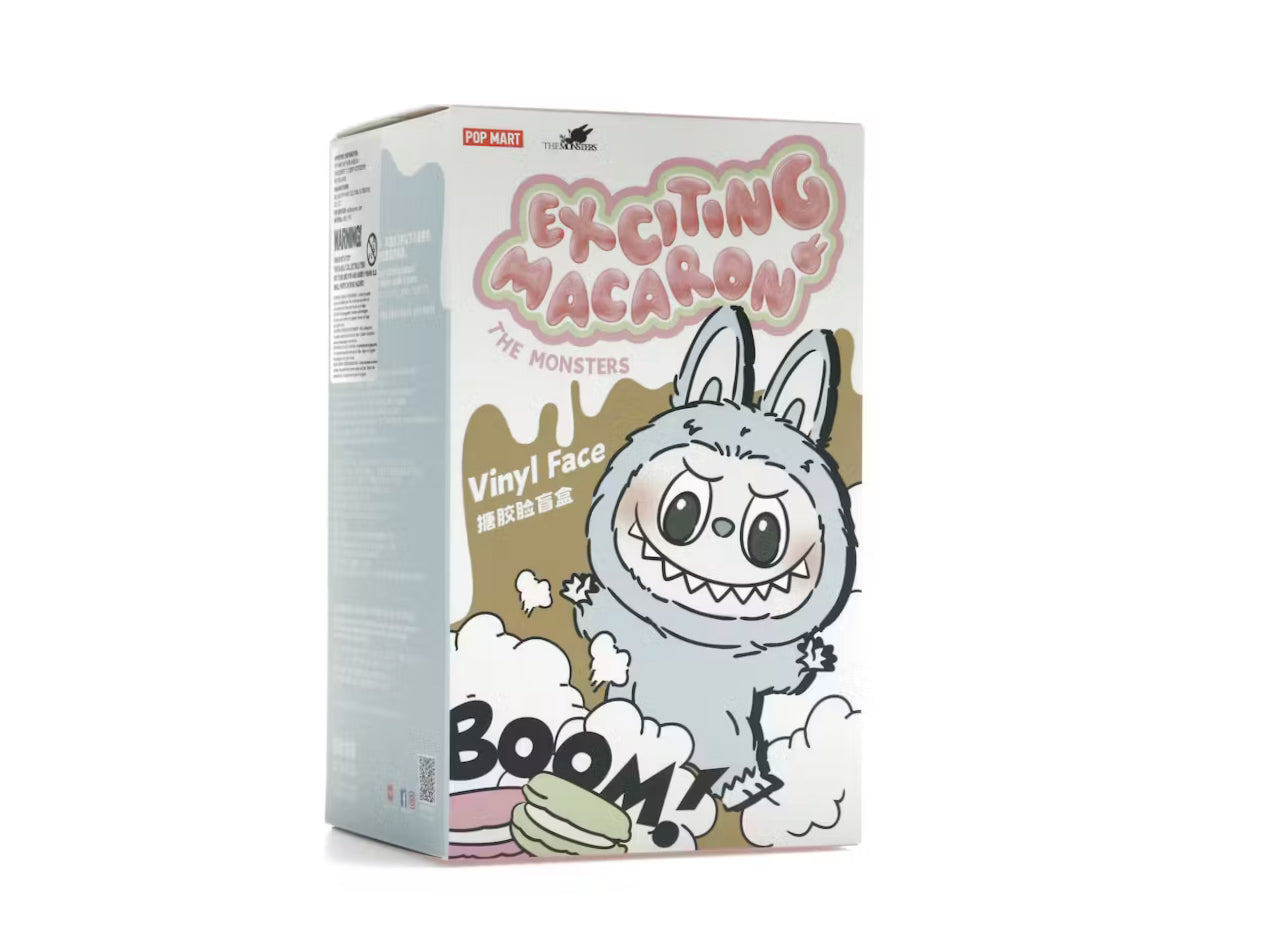 Pop Mart Labubu The Monsters Tasty Macaron Vinyl Plush Pendant Single Blind Box