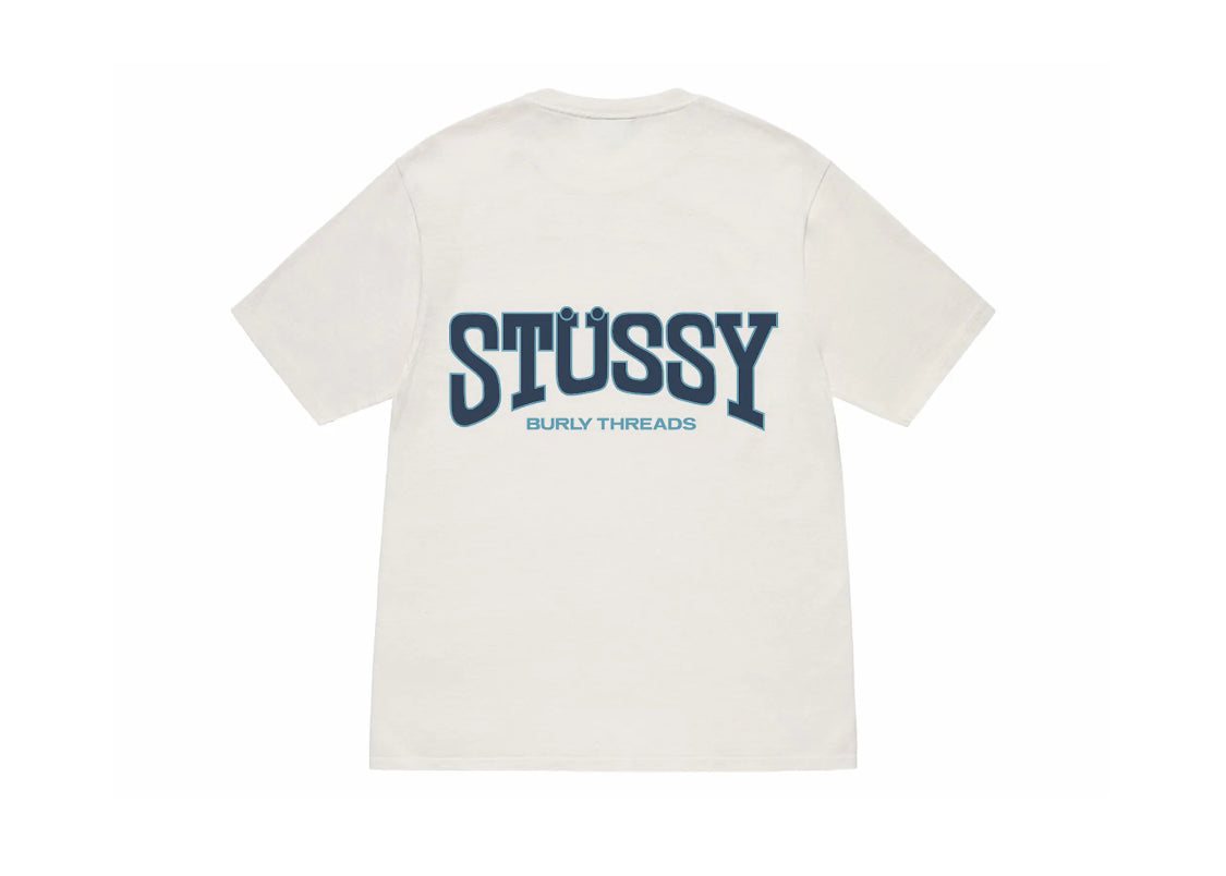 Stussy Burly Threads Pigment Dyed Tee Natural