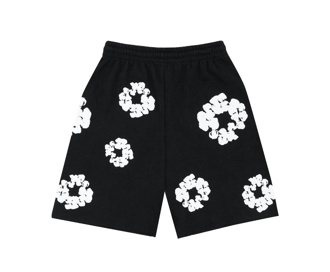 Denim Tears The Cotton Wreath Shorts Black