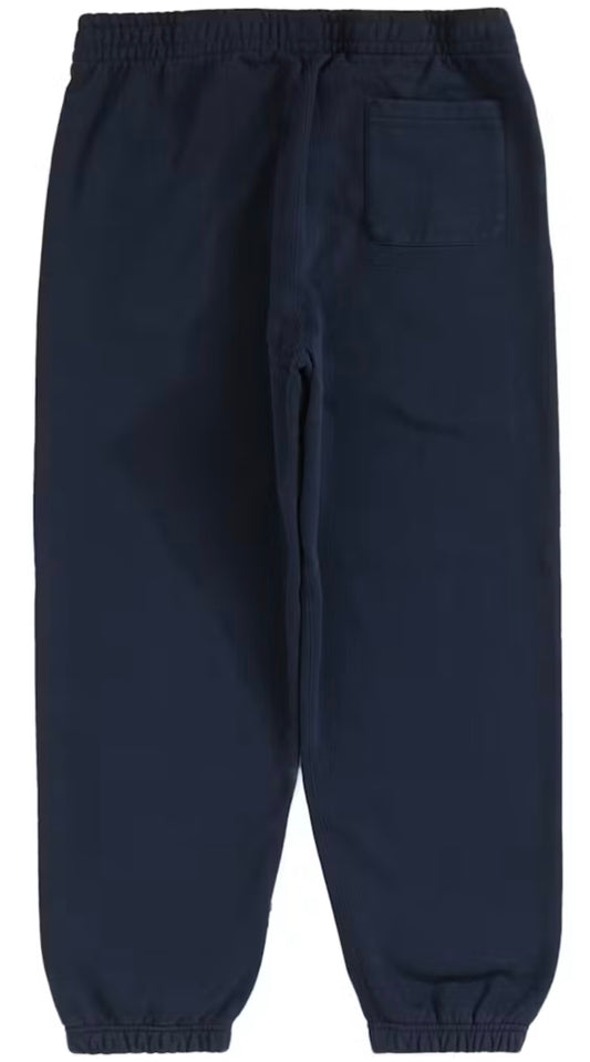 Supreme Satin Appliqué Sweatpants Navy