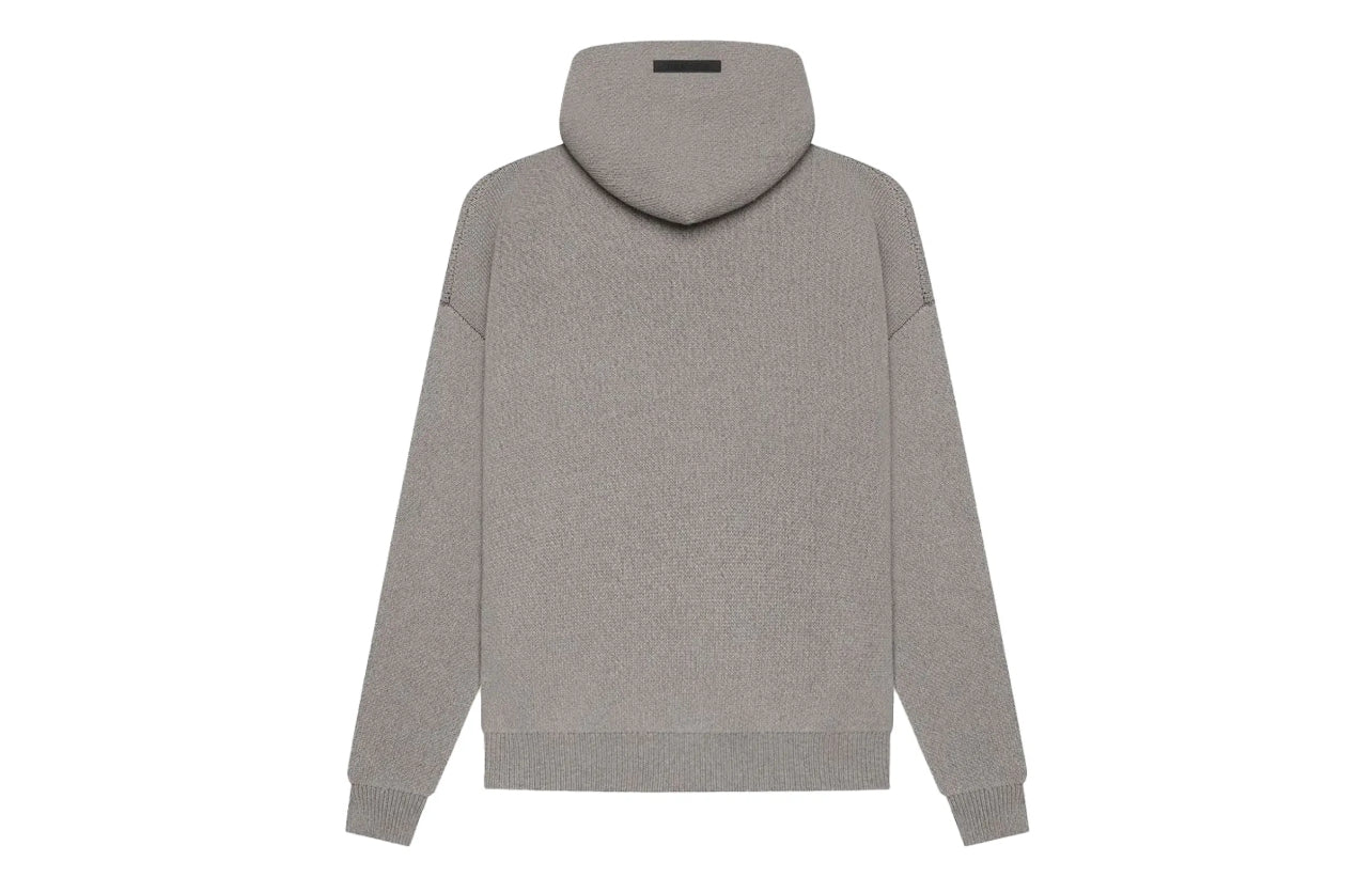Fear of God Essentials Knit Pullover Hoodie Dark Heather Oatmeal