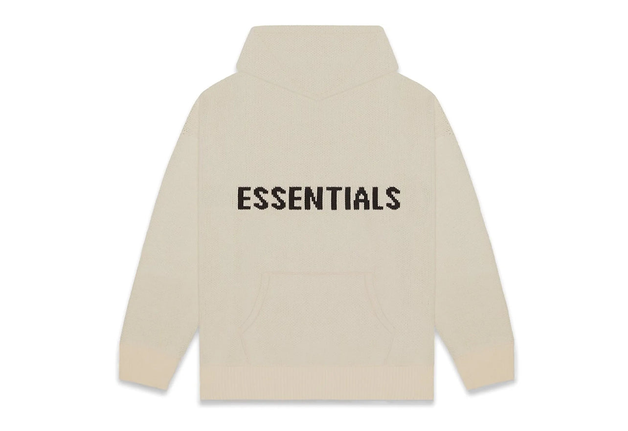 Fear of God Essentials Knit Pullover Hoodie Olive